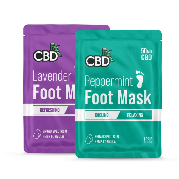 CBDfx CBD Foot Masks – Lavender & Peppermint 50mg