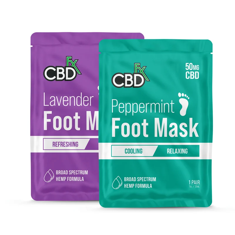 CBDfx CBD Foot Masks – Lavender & Peppermint 50mg CBDfx CBD Foot Masks – Lavender & Peppermint 50mg