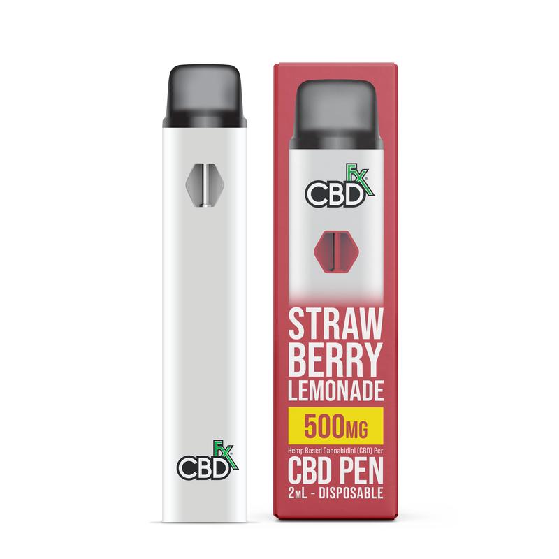 Strawberry Lemonade CBD Vape Pen 500mg - CBDfx UK