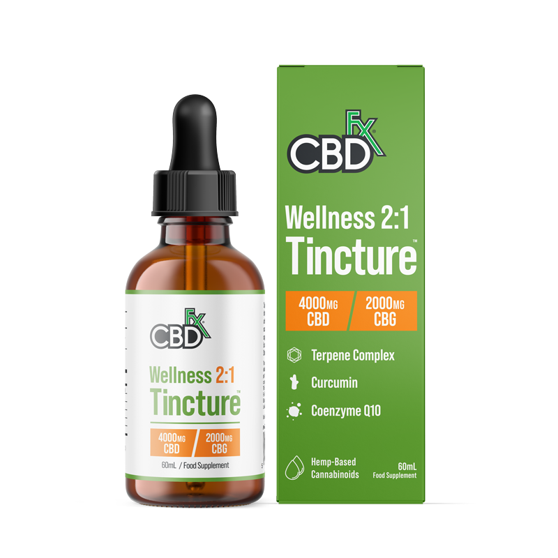 Wellness CBD CBG Oil Tincture : mg