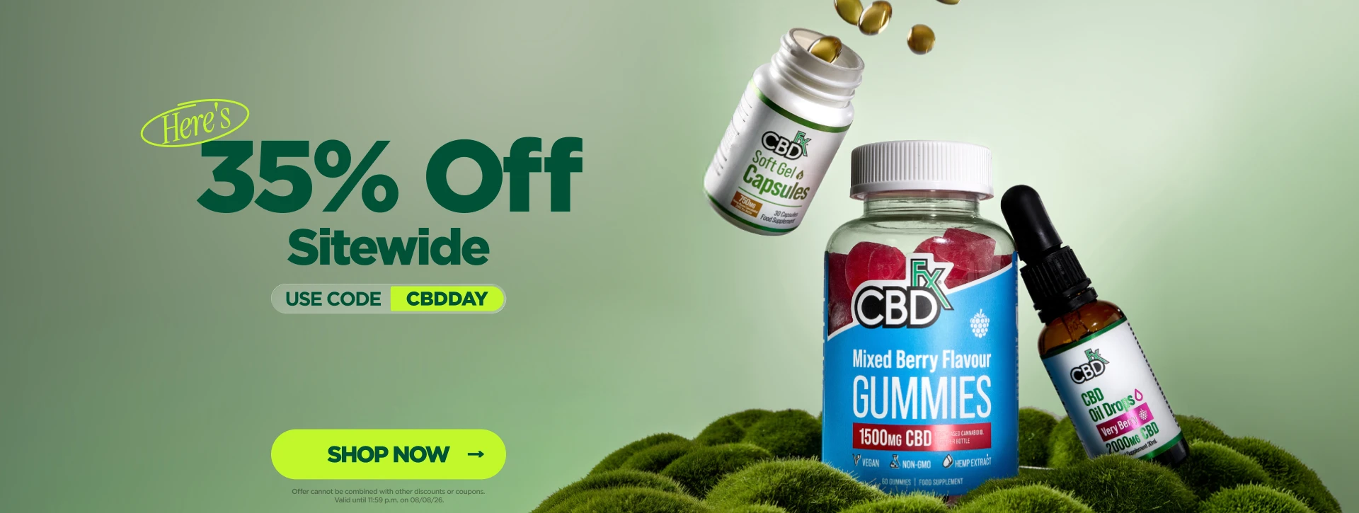 UK CBD Day Sale % off sitewide Desktop